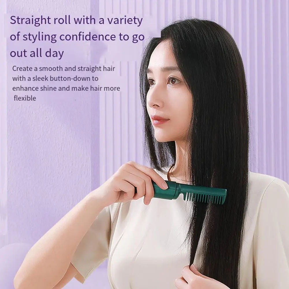 Wireless Rechargeable Travel Hair Straightener Comb