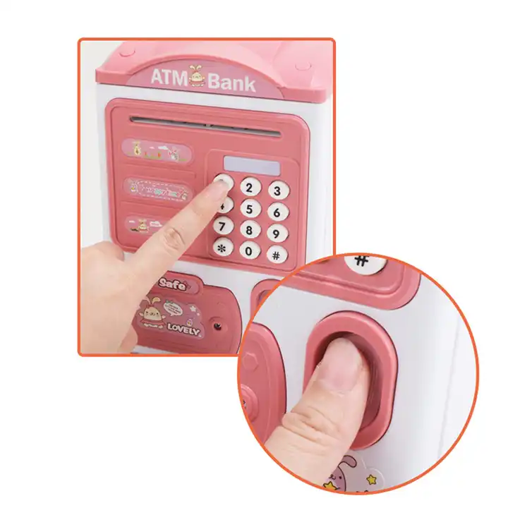 Mini ATM Money Saving Box with Fingerprint