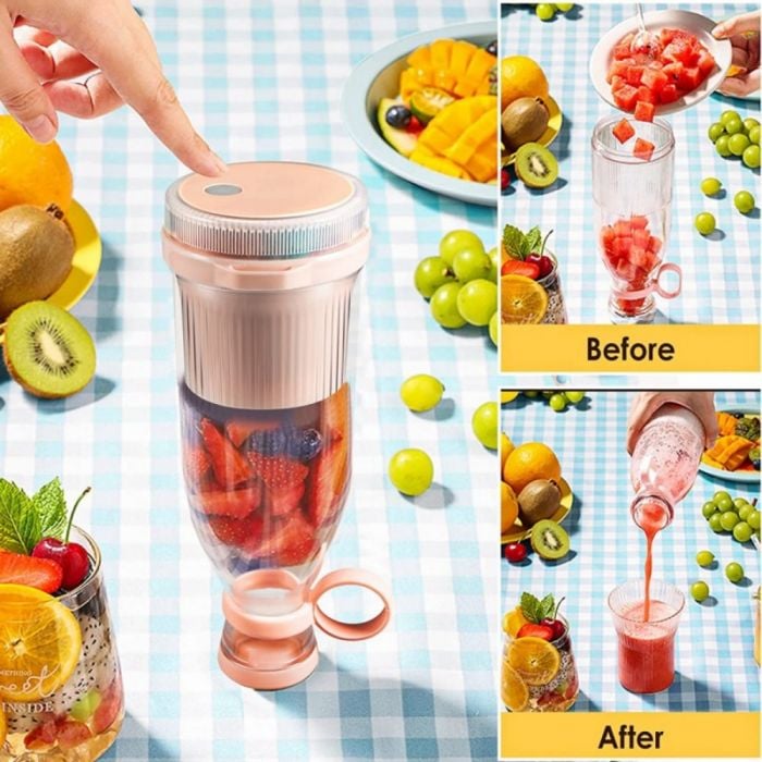 Portable Rechargeable Blender Bottle – USB Juicer Cup for Smoothies, Shakes, and Fresh jucies